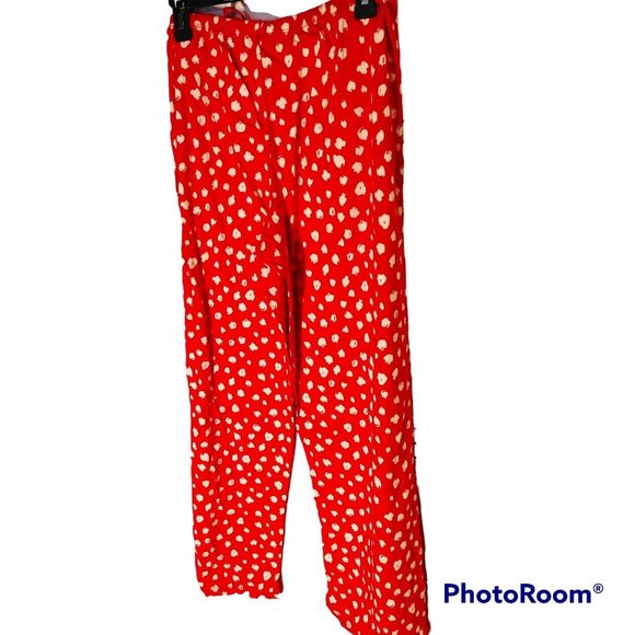 𝅺618 NWT HUE JINGLE DOT COTTON PJ PANTS - Picture 1 of 8